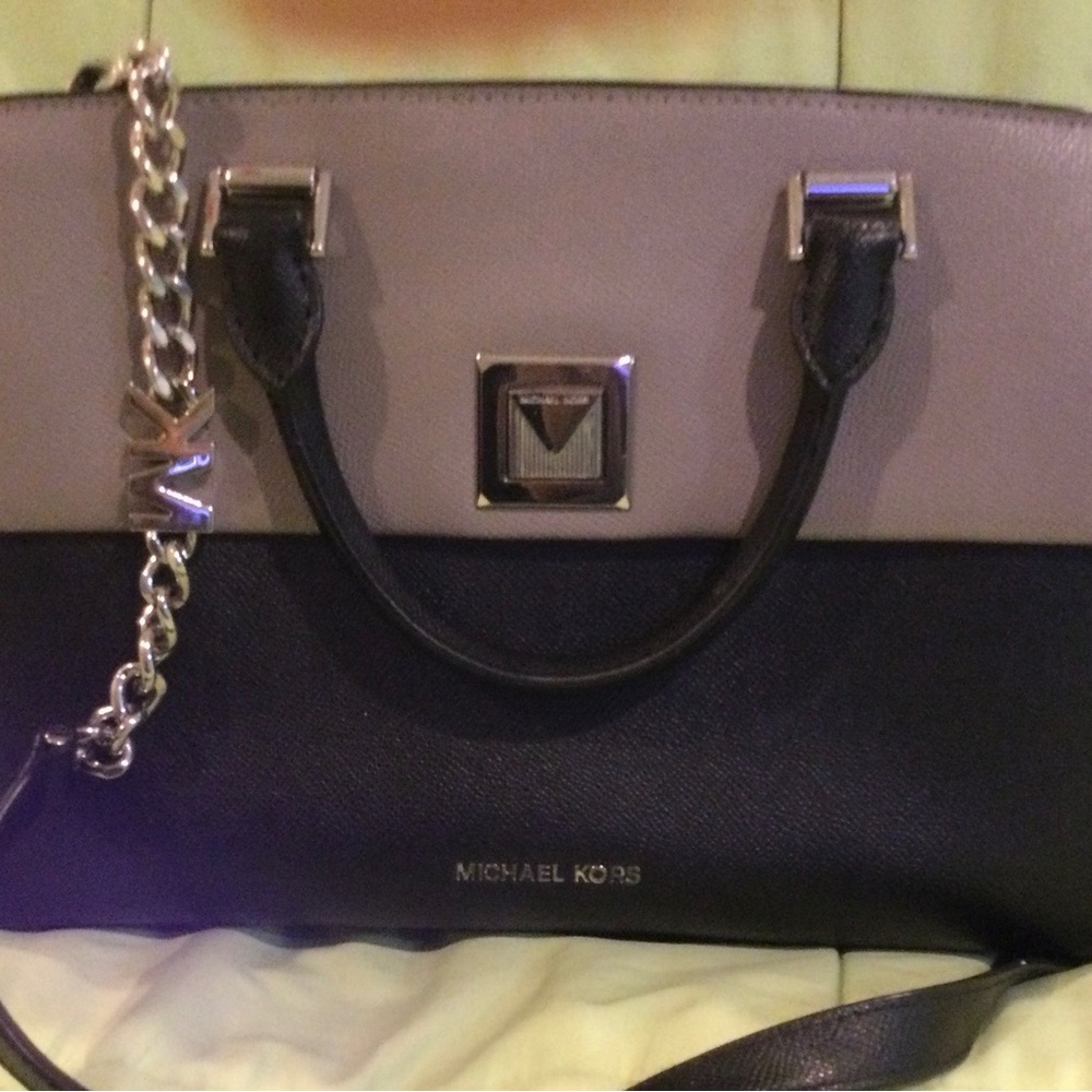 Michael Kors Black and Gray Women's Bag